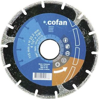 cofan Disco Electrodep. Reforz. 180 Mm, Discos De Diamante Electrodepositado Especial M&aacute;rmol Profesional. Uso Para Materiales Gruesos Y Duros. Corte Siempre