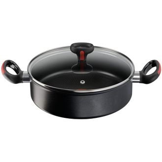 Lagostina Lagostina Linea Rossa, Alluminio, Tegame con Coperchio &Oslash; 26 cm