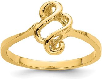 Diamond2Deal 14k Yellow Gold Free Form Ring