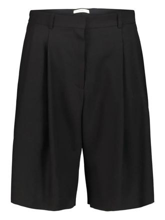 The Row Vesperis pleated shorts - women - Wool/Silk - 0 - Black