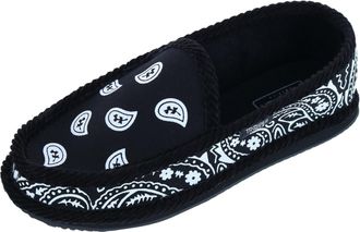 Trooper America Mens Bandana Print Slip On House Shoe Slipper