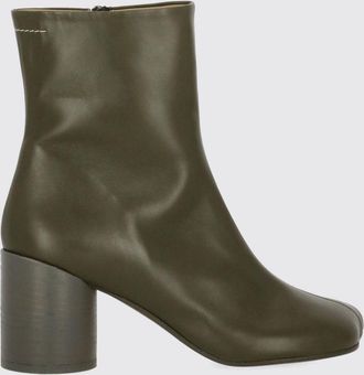 Maison Margiela Anatomic Leather Ankle Boots with Cylindrical Heel
