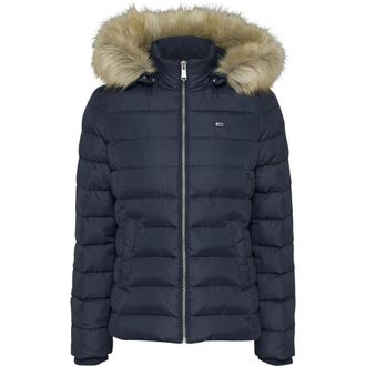 Tommy Jeans Dames, Jassen, Blauw, Maat: XS Leer