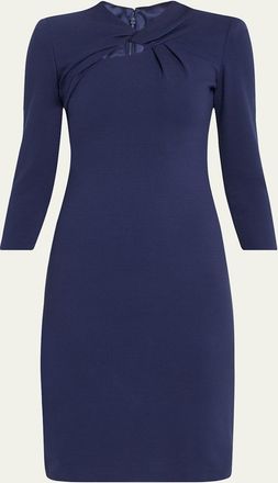 Giorgio Armani Milano Twist-Front Jersey Dress