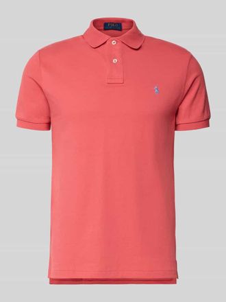 Polo Ralph Lauren Poloshirt mit Label-Stitching in Rot, Größe XXL