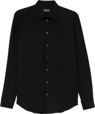 Emporio Armani Exclusive Pre Shirt - Heren - Casual Overhemden - Zwart - XL - Overhemden