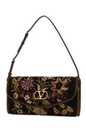 Valentino Garavani 8w2b0t31ltt Dey Multicolortabacbrowngoldenbrown Silk Borse A Mano Bag