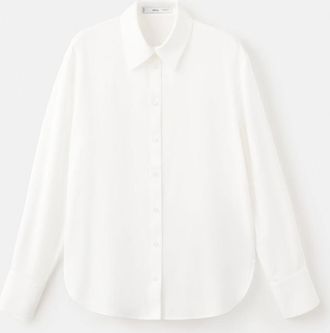 Mango Camicia dritta in lyocell grezzo - Donna - XXS - MANGO