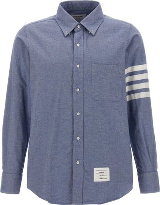 Thom Browne Blue Cotton Mens Blouse