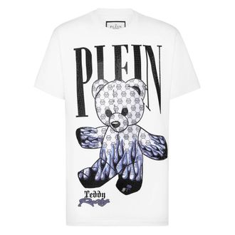 Philipp Plein Tops, Heren, Wit, M, T-Shirts