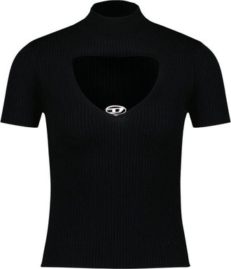 Diesel Womens M-Olive T-Shirt Black Wool