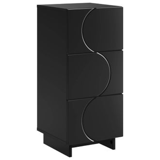 vidaXL Aparador Negro 33,5 X 34,5 X 75 Cm Madera De Ingenier&iacute;a Vidaxl