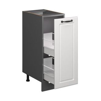 Vicco Armadio cucina dispensa alto R-Line, Bianco casa di campagna, 30 cm senza piano di lavoro Vicco