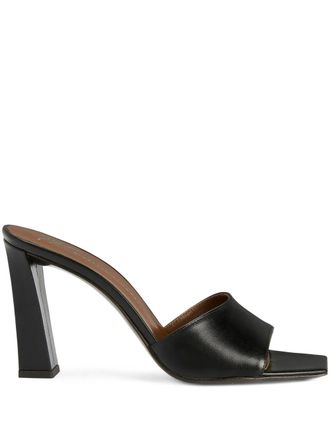 Giuseppe Zanotti 90mm Talia Mule sandals - women - Calf Leather/Calf Leather/Calf Leather - 38.5 - Black