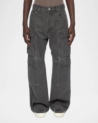 Rick Owens Denim Cargo Jeans