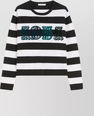 Max Mara striped crew neck knitwear