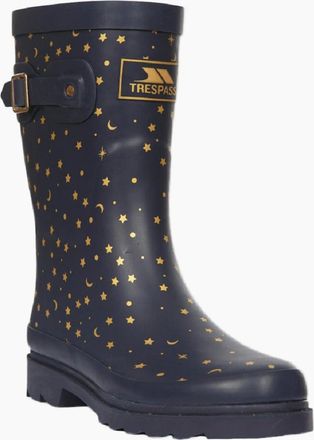 Trespass Womens Trespass Womens/Ladies Celeste Printed Wellington Boots - Navy - Size: 5