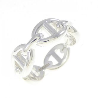 Herm&egrave;s Silver Silver 925 Band Ring (Pre-Owned)