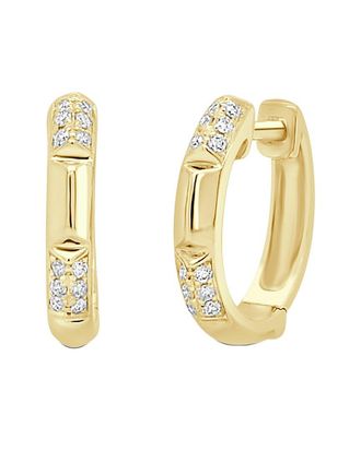 Sabrina Designs 14K 0.10 Ct. Tw. Diamond Huggie Earrings
