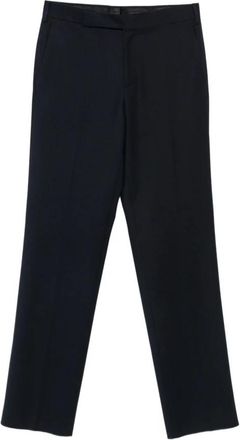 Lardini Rechte broek - Heren - Straight fit broeken - Blauw - L - Wol - Broeken