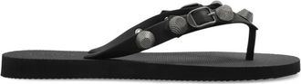 Balenciaga Flip Flops, female, Black, Size: 6 US Cagole Thong