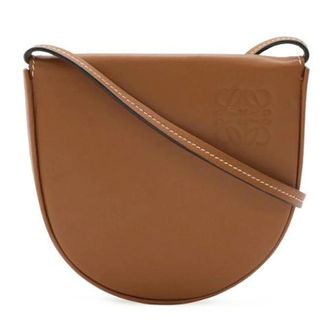 Loewe Pre-owned Anagram Calf Shoulder Bag - Dames - Pre-owned - Bruin - Maat: ONE Size Leer