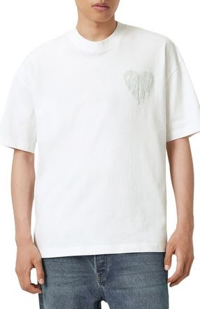 AllSaints Trip Cotton Graphic T-Shirt in Optic White at Nordstrom, Size Xx-Large