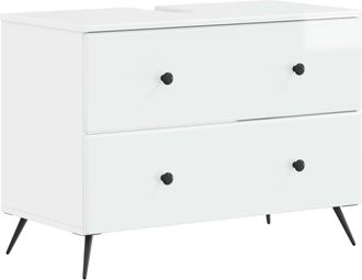 vidaXL Mueble De Lavabo Para Ba&ntilde;o Breda Blanco Brillante Vidaxl