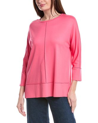 Jones New York 3/4-Dolman Sleeve Seamed Top