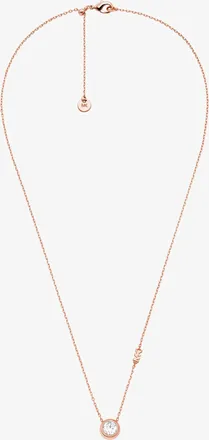 Michael Kors Round Stone Pendant Necklace