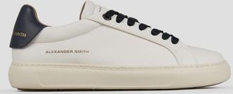 Alexander Smith Soho Man in soft white leather with blue back and laces