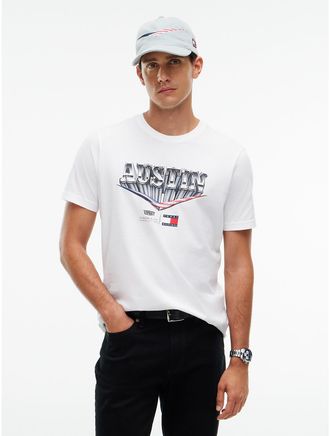 Tommy Hilfiger Mens Tommy x Cadillac F1 Team Austin T-Shirt - White - XL