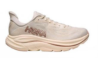 Hoka One One Womens Clifton 10 Shoes In Alabaster / Rose Gold