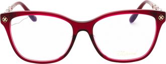 Chopard VCH352S03AQ Acetate Cat-Eye Eyeglasses - Red