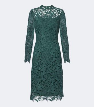 Monique Lhuillier Vestido corto de encaje