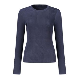 Guess Trui met lange mouwen - Dames - Truien - Blauw - Maat: S Viscose