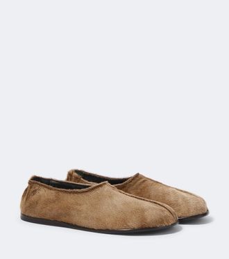 Christophe Lemaire Zapatos slip-on de pelo