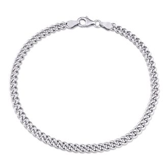 Amour 4.4mm Curb Link Chain Bracelet In Sterling Silver, 9 In