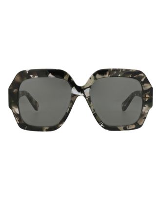 Chlo&eacute; Square-Frame Recycled Acetate Sunglasses