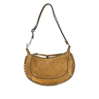 Isabel Marant Suede leather Oskan Moon bag Woman One Size