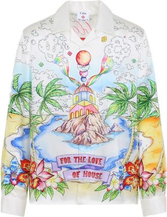 Casablanca Printed Long-sleeve Shirt