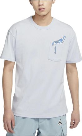 Nike Jordan Air Jordan Sneaker Casual Sports Breathable Solid Color Short Sleeve Blue DV9724-085