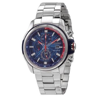 Citizen Marvel Spider-Man Eco-Drive Chronograph Blue Dial Mens Watch CA0429-53W