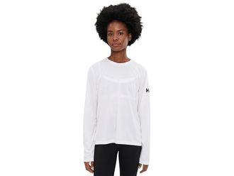 Helly Hansen HH Tech Crew Long Sleeve 2.0 Womens Clothing White : XL, Polyester