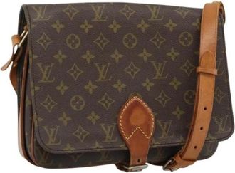 Louis Vuitton Pre-owned Cartouchiere GM Schoudertas - Dames - Vintage Schoudertas - Bruin - ONE Size - Leer - Vintage