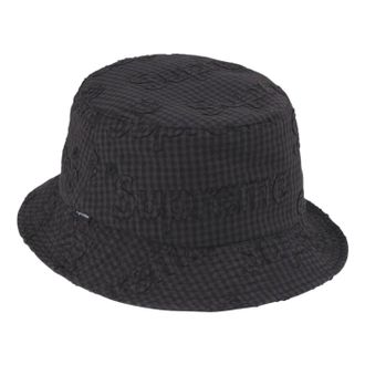 SUPREME SS26 Monogram Gingham Crusher Black SUP-SS26-1052-BLK
