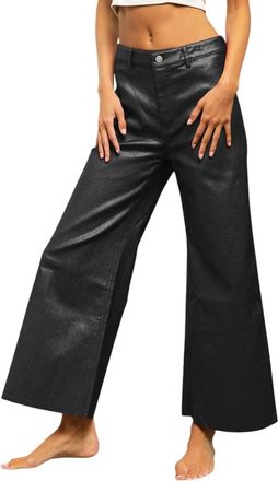 Bibi Holiday Metallic Wide Leg Pants In Black