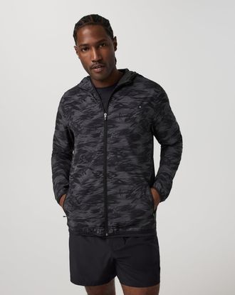 Vuori Clothing Outdoor Trainer Shell | Black Riptide Camo | Medium