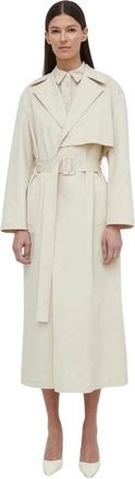 Theory Wrap Trenchcoat - Dames - Trenchcoats - Beige - M - Katoen - Jassen