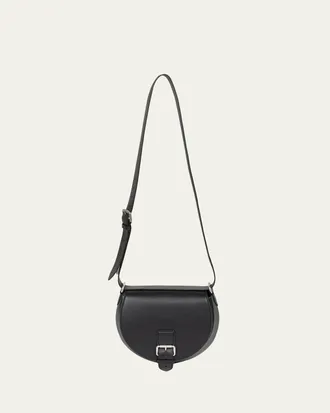 Dries Van Noten Mens Leather Buckle Shoulder Bag
